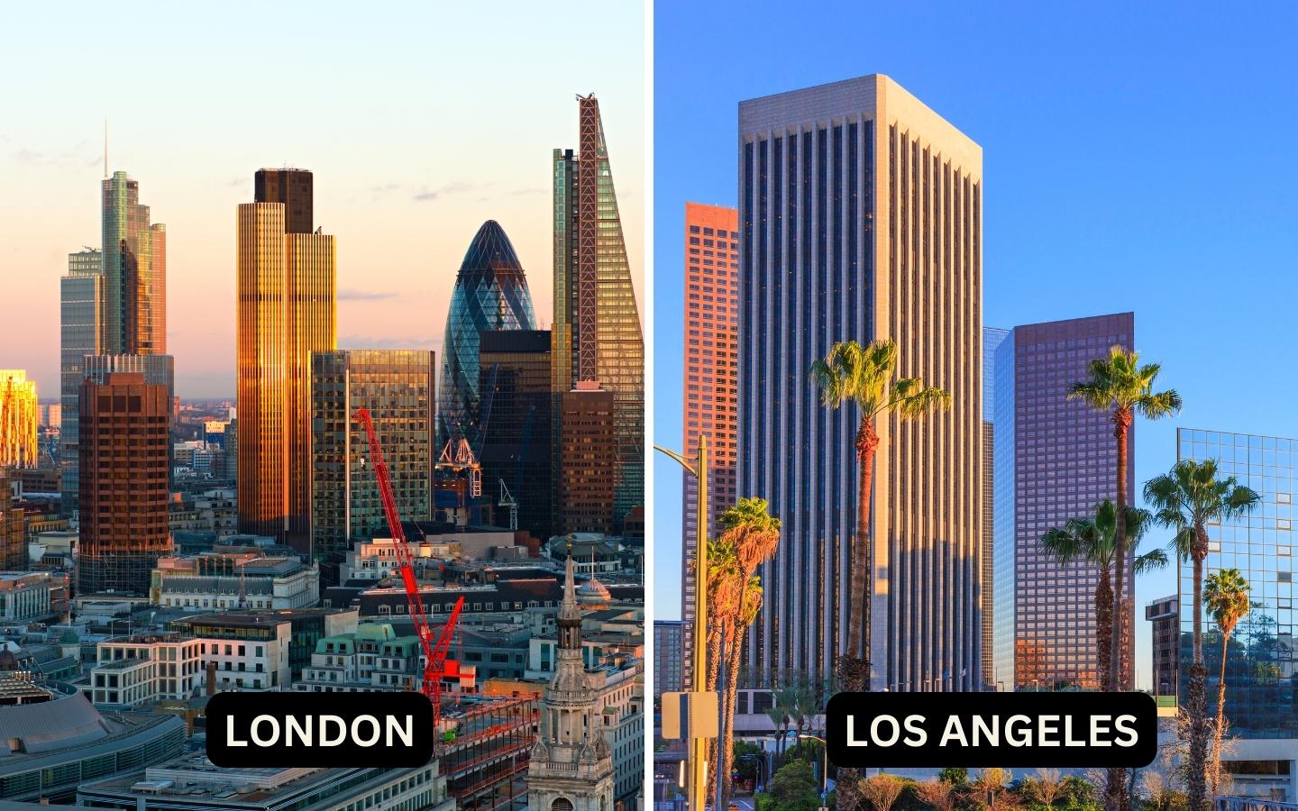 Average Wage London Vs Los Angeles