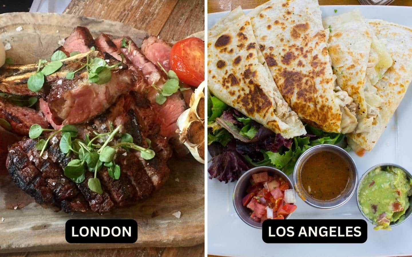 Food London Vs Los Angeles