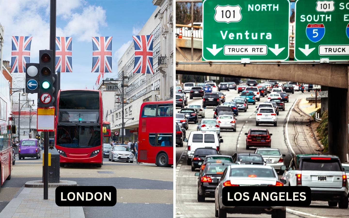 London Vs Los Angeles transportation